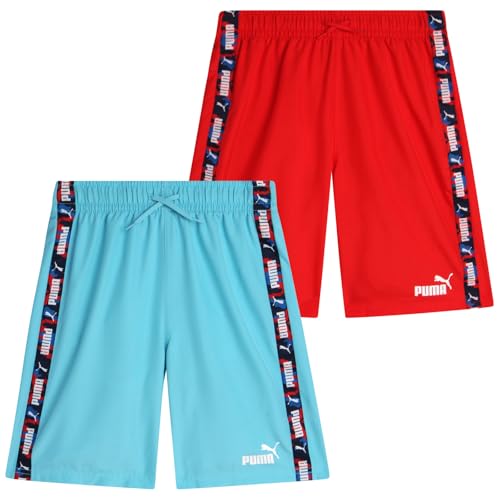 Maillot de bain garçon PUMA séchage rapide en lot de 2 avec doublure maille respirante