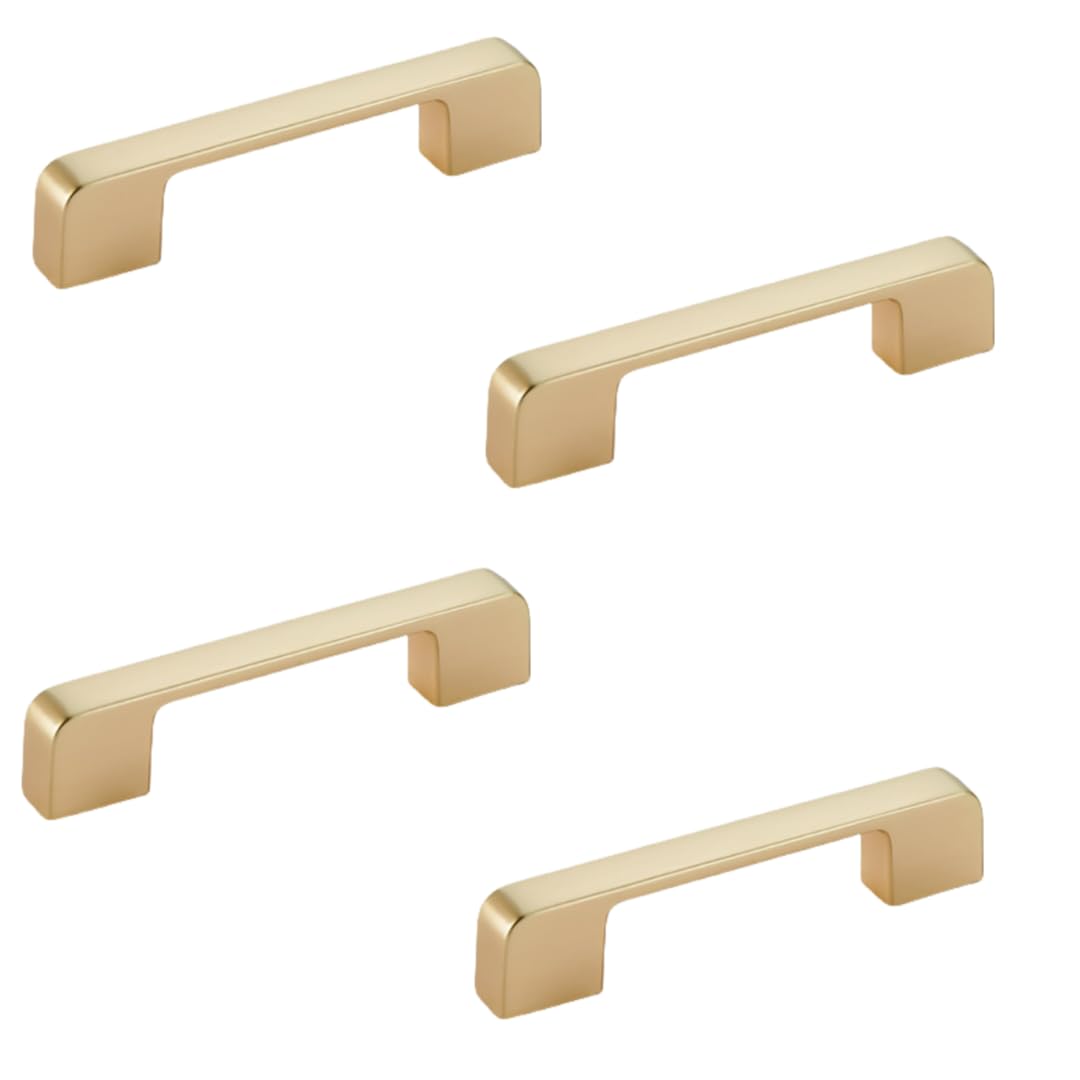 NLQCSXWEP Zinc Alloy Cabinet Bow Handle, Zinc Alloy Furniture Handles Pack of 4 Multiple Finishes 96-320mm(96mm Copper Brushed)