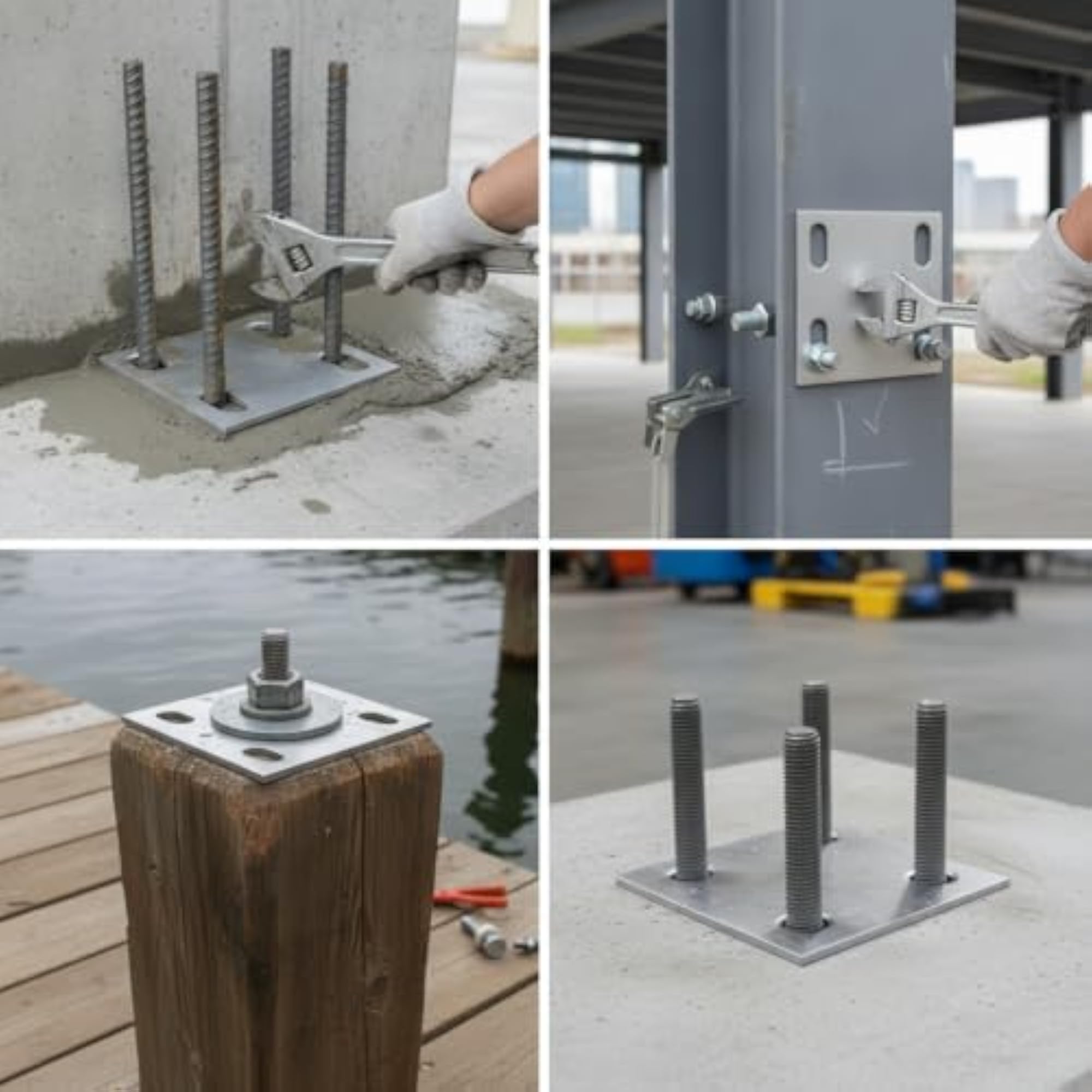 Hot-Dip Galvanized Steel Embedded Plate for Structures