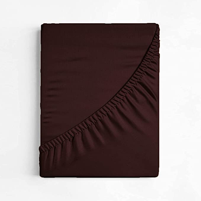 British Home Bedding, Plain Polycotton Percale Fitted Bed Sheets - Image 3