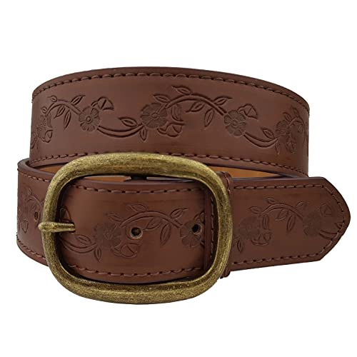 Western Tooled Floral Embossing Belt