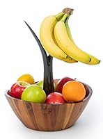 Algopix Similar Product 19 - Casa Bellante Acacia Wooden Fruit Bowl