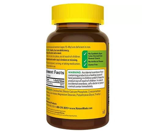 Nature Made US-2612 Iron 65 Mg (From Ferrous Sulfate) Tablets thumb #2