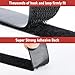 32Ft *1 Inch Hook and Loop Tape with Adhesive Back, Heavy Duty Double Sided Adhesive Strips, Strong Sticky Strips Roll for Home/Office/School/Car, Black