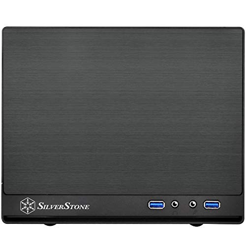 Image of Silverstone Tek Mini-DTX, Mini-ITX Small Form Factor Computer Case with Faux Aluminum Front Panel Cases SG13B-Q