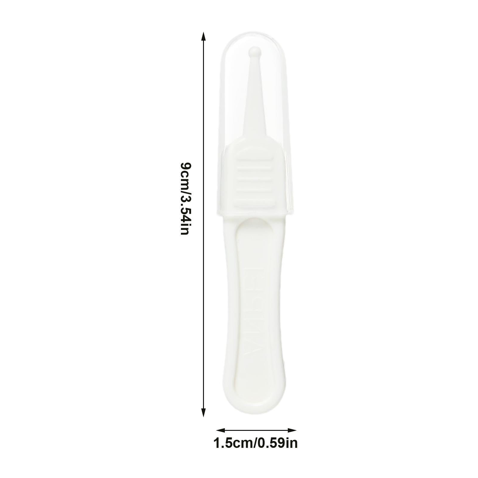 Pince à épiler pour bébé - Pince à épiler pour nettoyer les oreilles et le nez - Outil de nettoyage du nez - Tête ronde - Pour nettoyer la cavité nasale