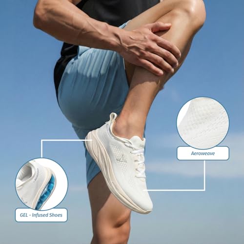Image of YOHO ZeroHour AeroWeave Sports Shoes with Laces for Men|Running,Jogging, Athletic & Gym |Cushioned Insoles,Breathable Upper & Phylon Sole for Shock Absorption Sneakers for Man