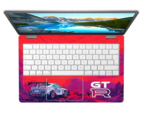 Image of PIXELARTZ Full Body Laptop Skins Sticker Laminated HD Quality Vinyl fits Upto 15.6 inches Compatible with Dell, Lenovo, Acer, HP, Asus -Self-Adhesive (Nissan GTR)