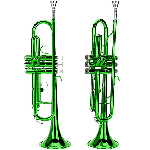 Wind Instrument, Kids Trumpet Brass Instruments Trumpet For Home School Band(Green) #TOP9