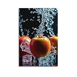 Photo Gallery sfjjkh poster con frutta, sfondo nero, mela e acqua ghiacciata e cascata, stampa artistica da parete su tela, per soggiorno, camera da letto, 20 x 30 cm, senza cornice Photo Gallery sfjjkh poster con frutta, sfondo nero, mela e acqua ghiacciata e cascata, stampa artistica da parete su tela, per soggiorno, camera da letto, 20 x 30 cm, senza cornice