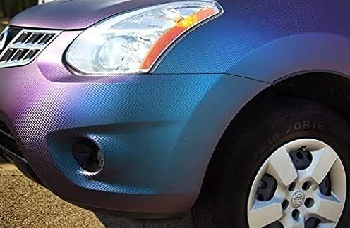 Miniatura 3 de Rollo de vinilo fundido XPO de VViViD, de fibra de carbono camaleón