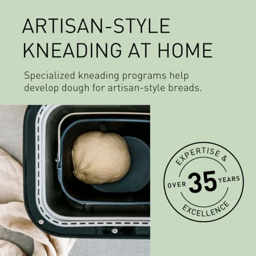 Panasonic Bread Machine, Automatic Bread Maker with 20 Presets and Advanced Temperature Sensor for Bread, Cake, and Pizza, Gluten Free Baking, Raisin Nut Dispenser - SD-R2550 - image 9