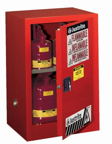 Justrite 12 Gallon Manual Close Countertop Flammable Storage Cabinet