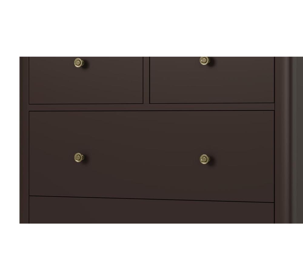 Amazon.com: HOUSUIT Dresser with 5 Drawers, Tall Chest of Drawers, 5 Drawer  Dresser with Deep Space, Wood Storage Cabinet for Living Room, Hallway,  Office, Black : Home & Kitchen