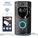 Produktbild MRDEER Video Türklingel, Wireless WiFi Smart Video Türsprechanlage mit Kamera, 720P HD Video Gegensprechanlage, PIR-Bewegungserkennung, Nachtsicht, IP65 Wasserdicht, iOS Android APP-Steuerung,Black
