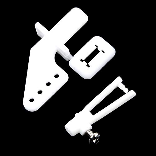 10Pcs 1.2Mmx20Cm Rc Steel Pushrod Parts + 10Pcs Nylon Micro Control Horns 35Mmx15Mm 4 Holes For Rc Airplane Plane Diy Parts #TOP4