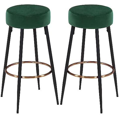 DUHOME Tabouret de Bar Vert Foncé Cover