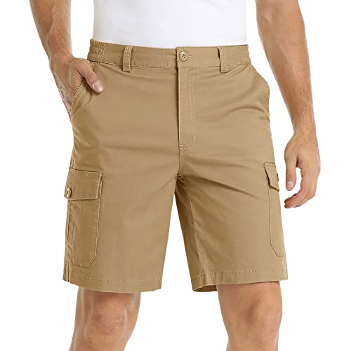 Pantalones Cortos Hombre Trabajo Verano Casual Bermudas Deporte Cómodo Pantalon Corto Cargo con Bolsillos Moda Pantalón Corto Ligero Ropa Deportiva Transpirables Shorts Deportivo Suave Correr Playa