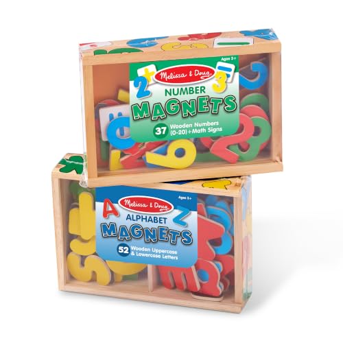 Melissa & Doug Deluxe Magnetic Letters and Numbers Set, 89 Wooden Magnets - image 1