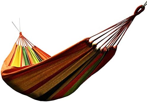 HONIISH Outdoor Leisure Double 2 Person Canvas Hammocks 450lbs Ultralight Camping Hammock