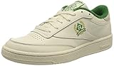 Tacto suave Reebok Club C 85, Zapatillas Hombre, Blanco (Chalk/Glen Green/Gold Met), 43 EU