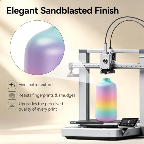 Image of Kingroon 3D Printer Filament Matte Rainbow PLA Filament 1.75mm 3D Printing Filament 1kg Dimensional Accuracy ±0.02mm,Fit Most 3D Printers