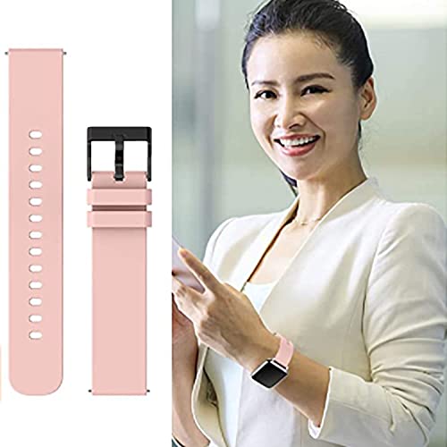 Image of Valente Premium Silicone Buckle 22 mm Watch Strap Compatible with Noise Colorfit Pro 3,Assist,Colorfit Ultra,Oneplus Watch, Fossil Gen 5E, Gen 5(44mm),Realme Watch 2 Pro