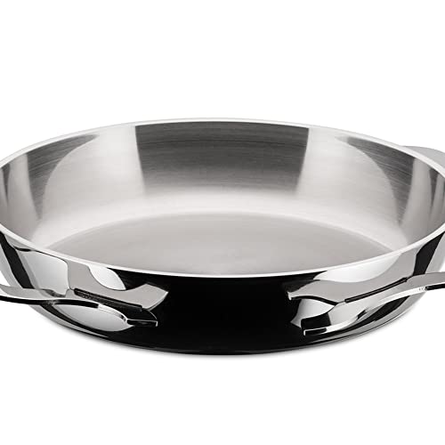 Alessi-AM42-Tegamino-Egg-pan-with-two-handles-in-multiply-with-lid-in-1810-stainless-steel