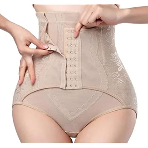 Florence Happy @ England High Waist Tummy Control Post Maternity Body Shaper Brief Knicker Belt Girdle panties Slimming seamless shapewear (Nude, L) Cover