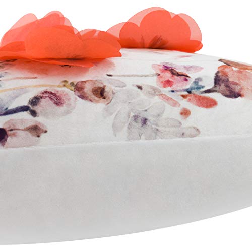 Oiseauvoler Throw Pillow Cover Decorative Pillowcase Cushion Cover Soft Velvet Poppy Flower Square Pillow Sham For Home Bed Living Room Decor 18X18 Inch Orange #TOP4