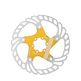 JUNNASALIKER Rotor de freno de disco flotante de 140 mm/160 mm/180 mm, rotor de bicicleta de acero inoxidable con 6 pernos para bicicletas de montaña