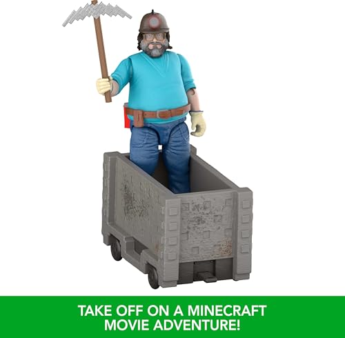Mattel Minecraft Minecart Escape Action Figure Set with Steve - image 4