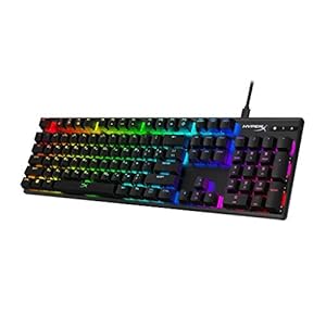 HyperX Alloy Origins – RGB Gaming Mechanical Keyboard, HyperX Red switches (UK layout)