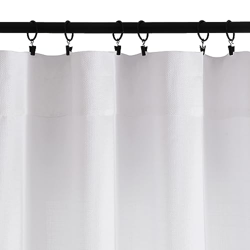 Chyhomenyc B0C6HW47RH 2 Panels White Kitchen Curtains 36 Inch Length Tier Curtains thumb #6