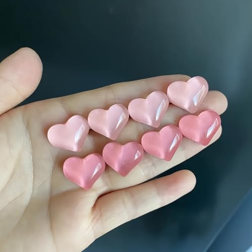 10 imanes decorativos en forma de corazón miniatura 2