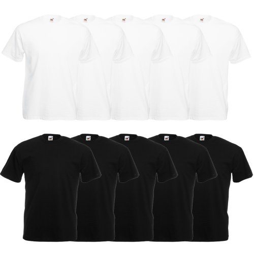 Fruit of the Loom Original Valueweight T rund hals T-shirt F140 10-pack