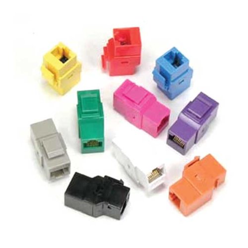 Cat5e Inline Coupler w/Keystone Latch - Gray