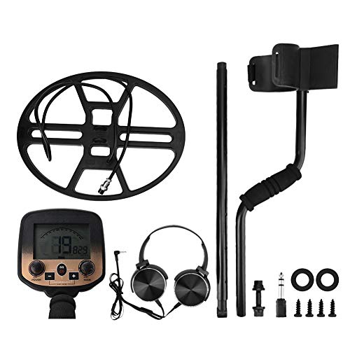 Aufee Underground Metal Detector, Md980 Underground Metal Detector Treasure Gold Handheld Detection Waterproof With Larger Lcd Display For Metal Testing, Archaeology (Small)