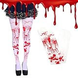 Photo Gallery myluatye calze sanguinanti di halloween,calzamaglia insanguinata,bianche e rosse macchiate di sangue, horror sopra il ginocchio calze lunghe per donne ragazze feste di halloween cosplay Photo Gallery myluatye calze sanguinanti di halloween,calzamaglia insanguinata,bianche e rosse macchiate di sangue, horror sopra il ginocchio calze lunghe per donne ragazze feste di halloween cosplay