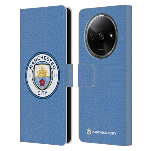 Head Case Designs Officially Licensed Manchester City Man City FC Home 2021/22 Badge Kit Leather Book Wallet Case Cover Compatible with Xiaomi Redmi A3