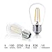 Brightech Ambience PRO Replacement LED Light Bulbs, 1 Watt LED Edison-Inspired Exposed Filaments Plastic Bulbs, S14 Energy Efficient Outdoor String Lights Bulbs - 15 Pack