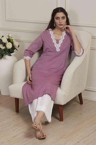 Image of BIBA Women Cotton Straight Kurta