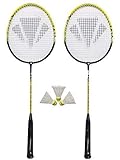 Carlton 2 x NanoBlade Badminton Schläger + 3 Shuttles