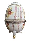 porzellan ostereier bunt Stil: Antikstil XL Porzellan Ei Dose Schmuckdose Osterei Porzellanei Schmuckei antik Stil Egg