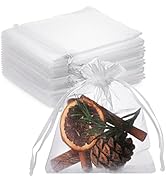 Amazon.com: 100PCS White Organza Bags, 3 x 4 inches Organza