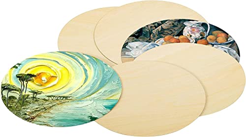 15Pcs Oval Wood Shapes Pieces Wood Discs Slices For Diy Craft Wedding Christmas Hanging Ornaments Gift Unfinished Wood Slices Tag Oval Wood Embellishments(3.54 * 2.16) #TOP3