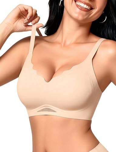 Bras for Women No Underwire Full Coverage Wireless Seamless Bra