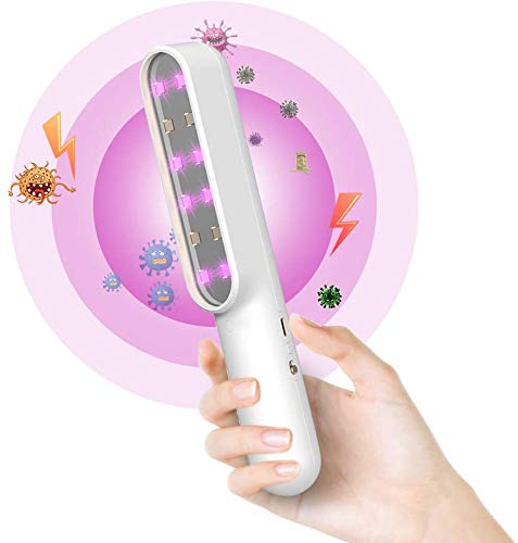 EHH Handheld UV Disinfection Lamp, Child Lock Protection UV LED Light 10s Rapid