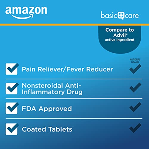 Amazon Basic Care Ibuprofen Tablets, 200 Mg, Pain Reliever And Fever Reducer thumb #2