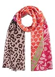 Leicht und fein transparent Codello Damen Softer XL-Schal aus recyceltem Polyester im Mustermix